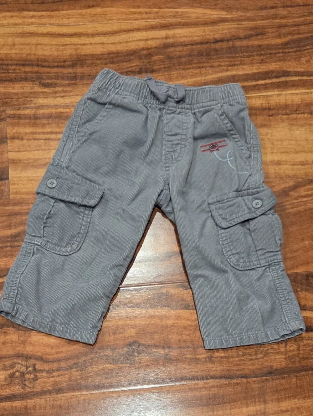 Gymboree EUC 18-24 Blue/Red Striped Bodysuit, Corduroy Pants & Airplane Sweater